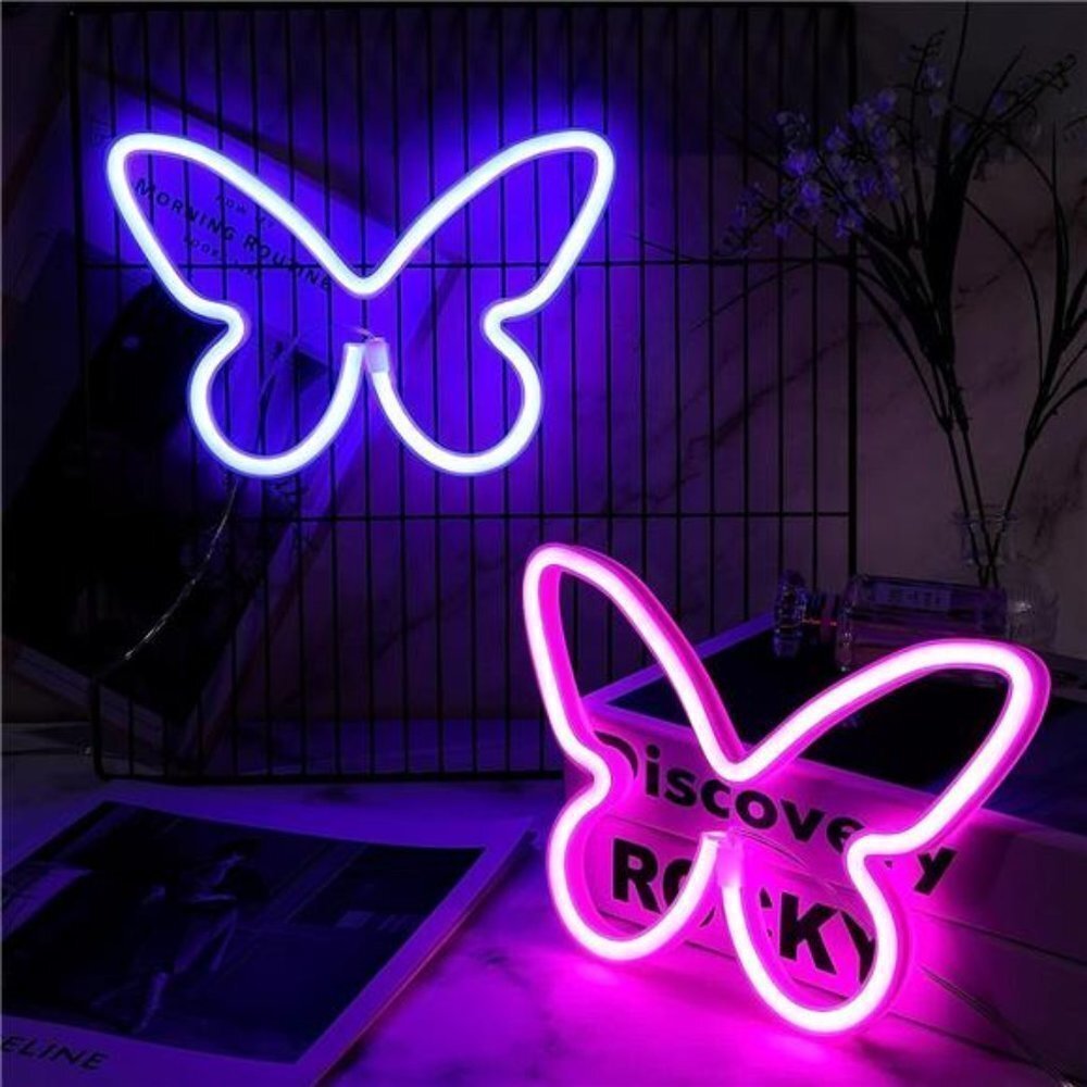 NEW 2 Butterfly Neon Lights